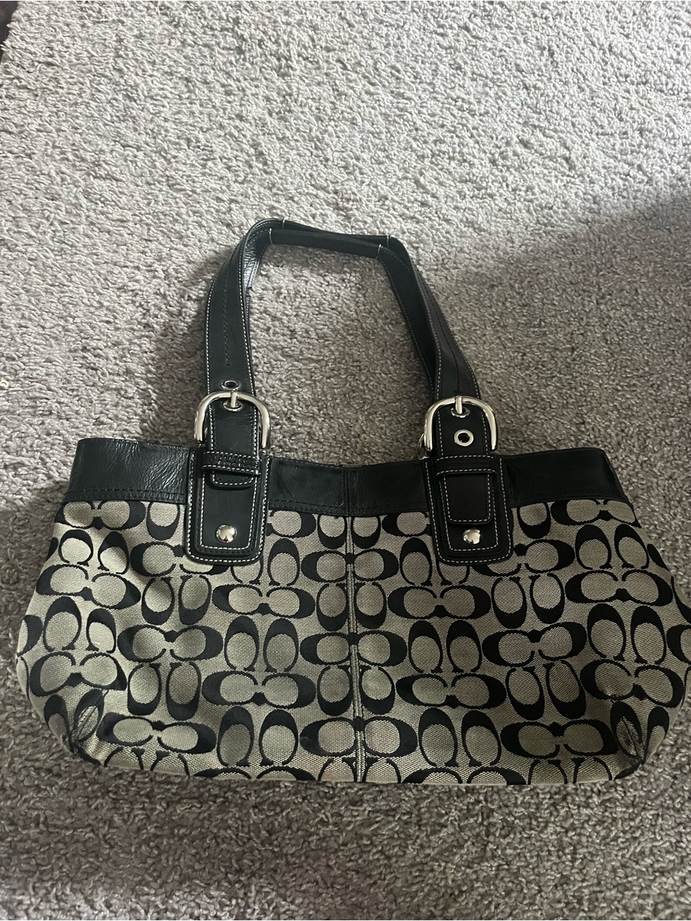 Y2K Coach Monogram Shoulder Bag - Picture 3 of 3